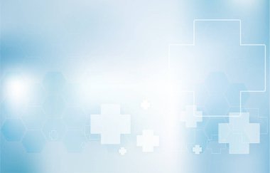 Geometri, pozitif ve altıgen sembollerTıbbi kavram arka plan