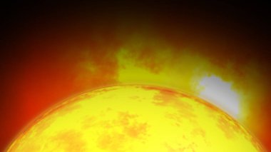 Animasyon güneş sistemi, NASA tarafından dekore edilen bu görsel elementte üç boyutlu gezegenler ve galaksiler evreni.