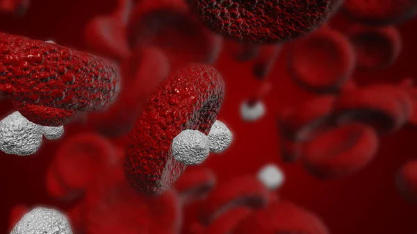 Ilustración Glóbulos Blancos Glóbulos Rojos Utilizados Medicina Ciencia — Foto de Stock