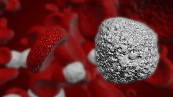 Ilustração Dos Glóbulos Brancos Dos Glóbulos Vermelhos Utilizados Medicina Ciência — Fotografia de Stock