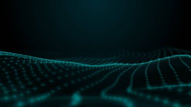 Nöron kavramının görünümü nöral ağlarda çekilen bir ağdır. Arkaplanda sığ alan derinliği ile 4K 'da pürüzsüz daireler çiziyor