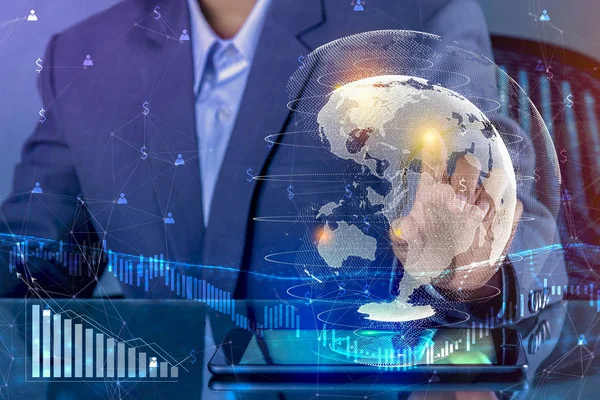 Finansal iş Ve dünya parasının büyümesi.