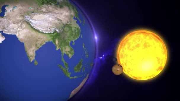 Animated Solar System 3d Universestars Of Planets And Galaxies In This Visual Element Decorated By Nasa