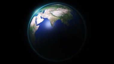 Dünya yıldızı görünümü veya yıldız alanındaki uzaydan gelen 3 boyutlu küre, Nasa tarafından dekore edilen bu görüntünün bileşimini gösterir.