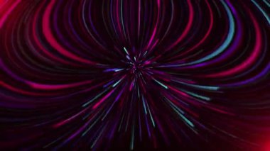 Yaratıcılığın diğer galaksilere yansıdığı soyut bir arka plan. Işığın hızı, neon ışığın birçok renkte parlaması. Yıldızlar arasında hareketli ya da güzel bir havai fişek gösterisi
