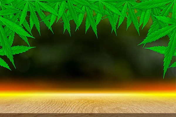 Marihuana Blatt Und Hanföl Bilder Dunklen Hintergrund Schönen Hintergrund — Stockfoto