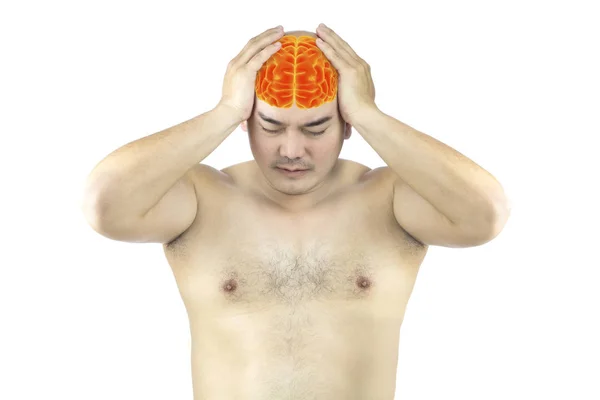 Adam Baş Ağrısı Migren Beyin Ağrısı Sağlık — Stok fotoğraf