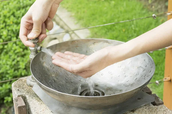 Wash Hand Cleaning Dirt Bacteria — Stock Photo, Image