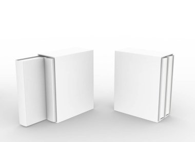 şablon boş kitap düzenleme beyaz arkaplan, 3d görüntüleme