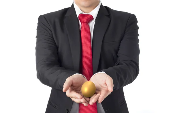 Επενδύσετε Χρυσό Αυγό Αύξηση Του Κινδύνου Για Επενδύσεις Περιουσιακό — Φωτογραφία Αρχείου