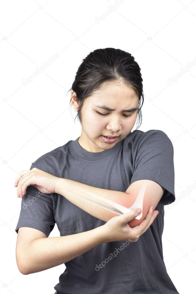 girl elbow bones injury