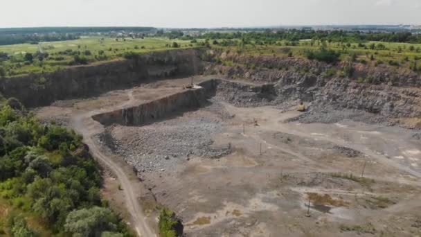 Drone Shot Granito Cantera — Vídeos de Stock