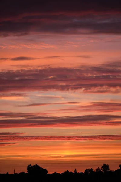 Beautiful Evening Sky Rain Sunset — Stock Photo, Image