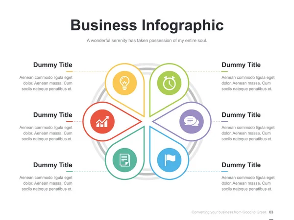 Modelo Slide Vetorial Brochura Apresentação Negócios Plana Com Diagramas Cores — Vetor de Stock