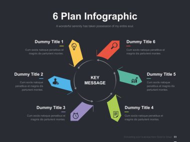 Harika düzen vektör renk diyagramları ile düz iş sunumu broşür vektör slayt şablonu