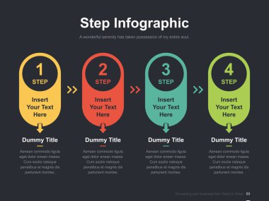 Harika düzen vektör renk diyagramları ile düz iş sunumu broşür vektör slayt şablonu