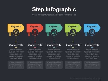 Harika düzen vektör renk diyagramları ile düz iş sunumu broşür vektör slayt şablonu