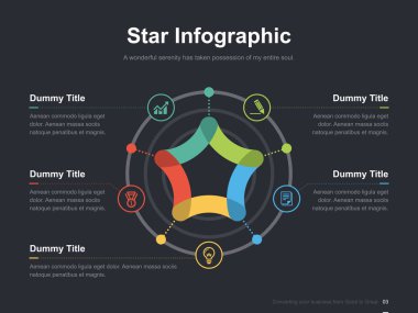 Harika düzen vektör renk diyagramları ile düz iş sunumu broşür vektör slayt şablonu