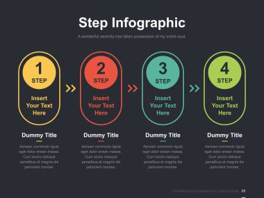 Harika düzen vektör renk diyagramları ile düz iş sunumu broşür vektör slayt şablonu