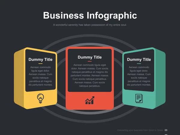 Plano Presentación Negocios Folleto Vector Plantilla Diapositiva Con Diagramas Color — Archivo Imágenes Vectoriales