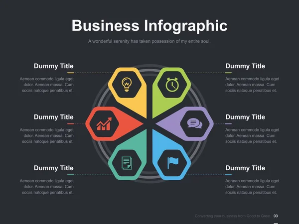 Modelo Slide Vetorial Brochura Apresentação Negócios Plana Com Diagramas Cores —  Vetores de Stock