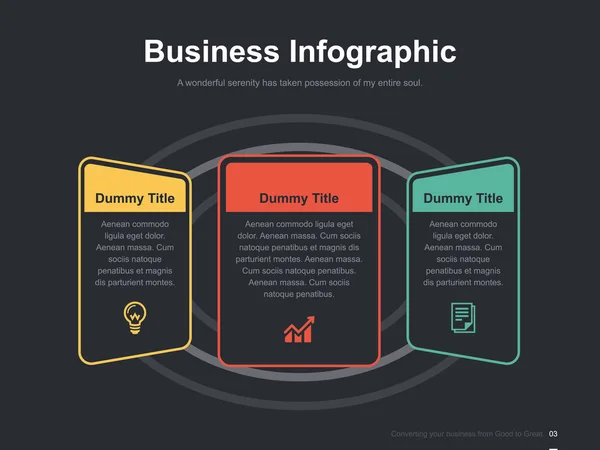 Plano Presentación Negocios Folleto Vector Plantilla Diapositiva Con Diagramas Color — Archivo Imágenes Vectoriales