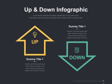 Harika düzen vektör renk diyagramları ile düz iş sunumu broşür vektör slayt şablonu