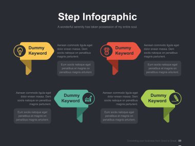 Harika düzen vektör renk diyagramları ile düz iş sunumu broşür vektör slayt şablonu