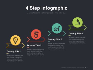 Harika düzen vektör renk diyagramları ile düz iş sunumu broşür vektör slayt şablonu