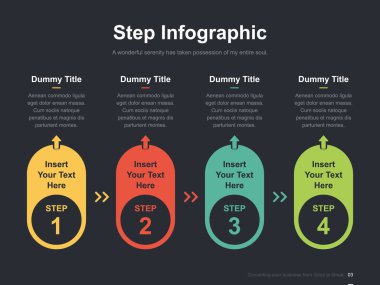 Harika düzen vektör renk diyagramları ile düz iş sunumu broşür vektör slayt şablonu