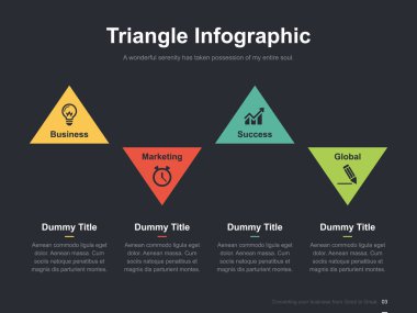 Harika düzen vektör renk diyagramları ile düz iş sunumu broşür vektör slayt şablonu