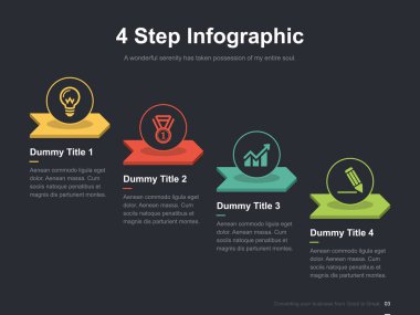 Harika düzen vektör renk diyagramları ile düz iş sunumu broşür vektör slayt şablonu