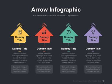 Harika düzen vektör renk diyagramları ile düz iş sunumu broşür vektör slayt şablonu