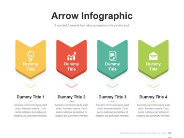 Harika düzen vektör renk diyagramları ile düz iş sunumu broşür vektör slayt şablonu