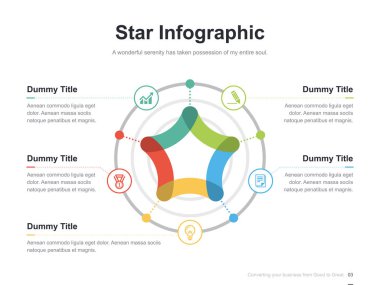 Harika düzen vektör renk diyagramları ile düz iş sunumu broşür vektör slayt şablonu