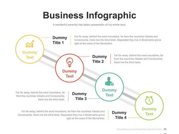 Modelo Slide Vetorial Brochura Apresentação Negócios Plana Com Diagramas Cores — Vetor de Stock