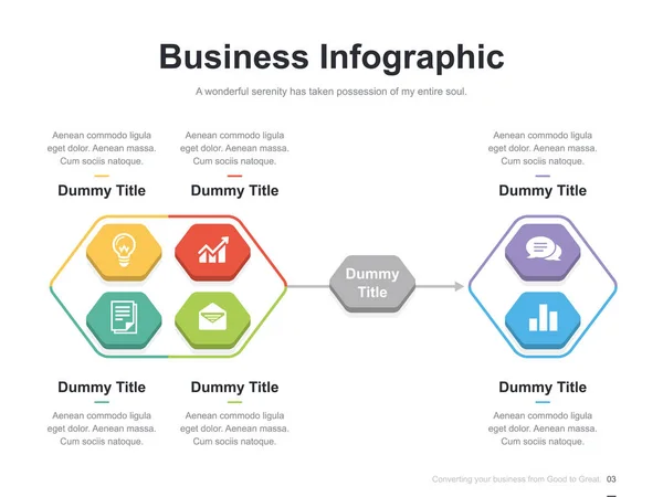 Modelo Slide Vetorial Brochura Apresentação Negócios Plana Com Diagramas Cores — Vetor de Stock