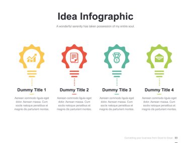 Harika düzen vektör renk diyagramları ile düz iş sunumu broşür vektör slayt şablonu