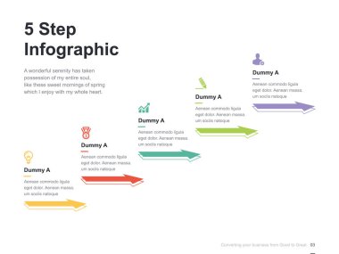 Harika düzen vektör renk diyagramları ile düz iş sunumu broşür vektör slayt şablonu