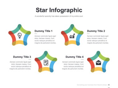 Harika düzen vektör renk diyagramları ile düz iş sunumu broşür vektör slayt şablonu