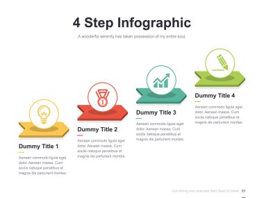 Harika düzen vektör renk diyagramları ile düz iş sunumu broşür vektör slayt şablonu