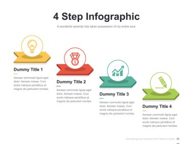Harika düzen vektör renk diyagramları ile düz iş sunumu broşür vektör slayt şablonu