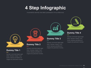 Harika düzen vektör renk diyagramları ile düz iş sunumu broşür vektör slayt şablonu