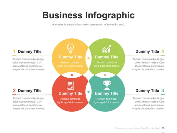 Flat Business Presentation Brochure Vector Slide Template Awesome Layout Vector — Stock Vector