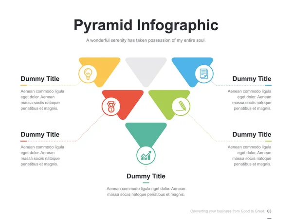 Plano Presentación Negocios Folleto Vector Plantilla Diapositiva Con Diagramas Color — Archivo Imágenes Vectoriales