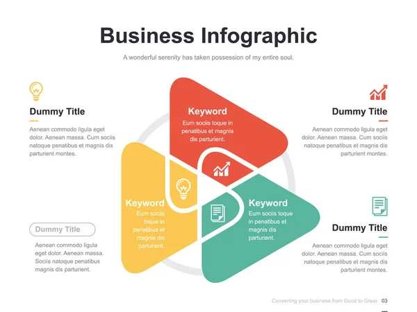 Modelo Slide Vetorial Brochura Apresentação Negócios Plana Com Diagramas Cores —  Vetores de Stock