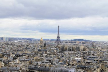 Paris, Fransa'nın başkentini havadan görünümü