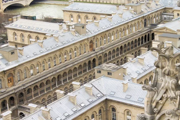 Vue Aérienne Ville Paris Capitale Française — Photo