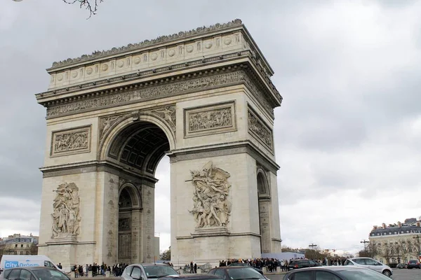 Charles Gaulle Etoile Zafer Kemeri Les Champs Elysees Paris Fransa — Stok fotoğraf