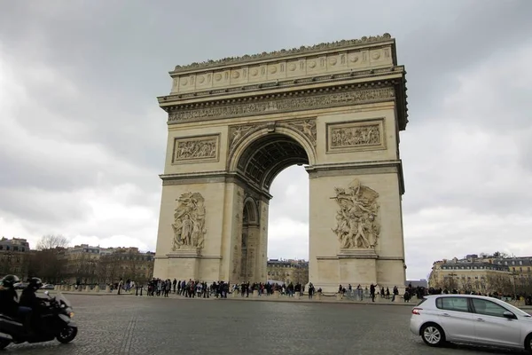 Charles Gaulle Etoile Zafer Kemeri Les Champs Elysees Paris Fransa — Stok fotoğraf